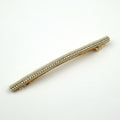 Barrette cheveux longue 10cm avec chaine strass blanc