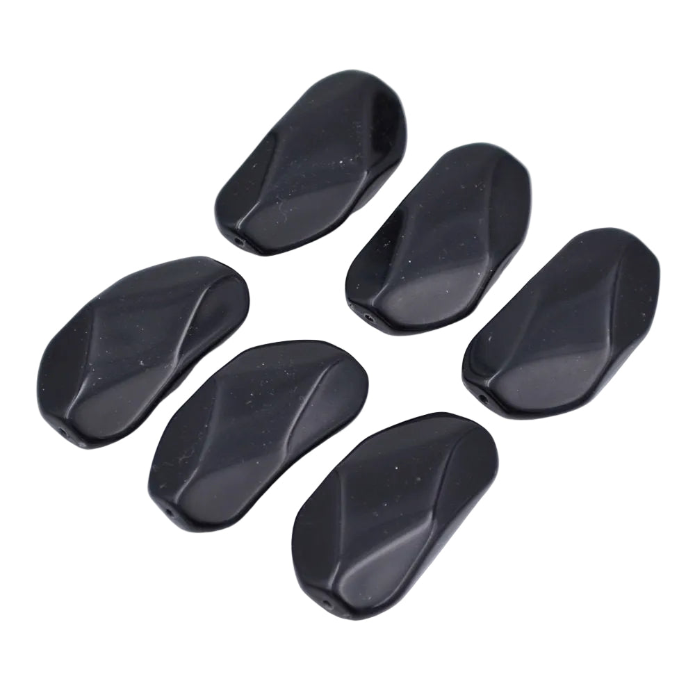 Lot de 10 perles plates à facette