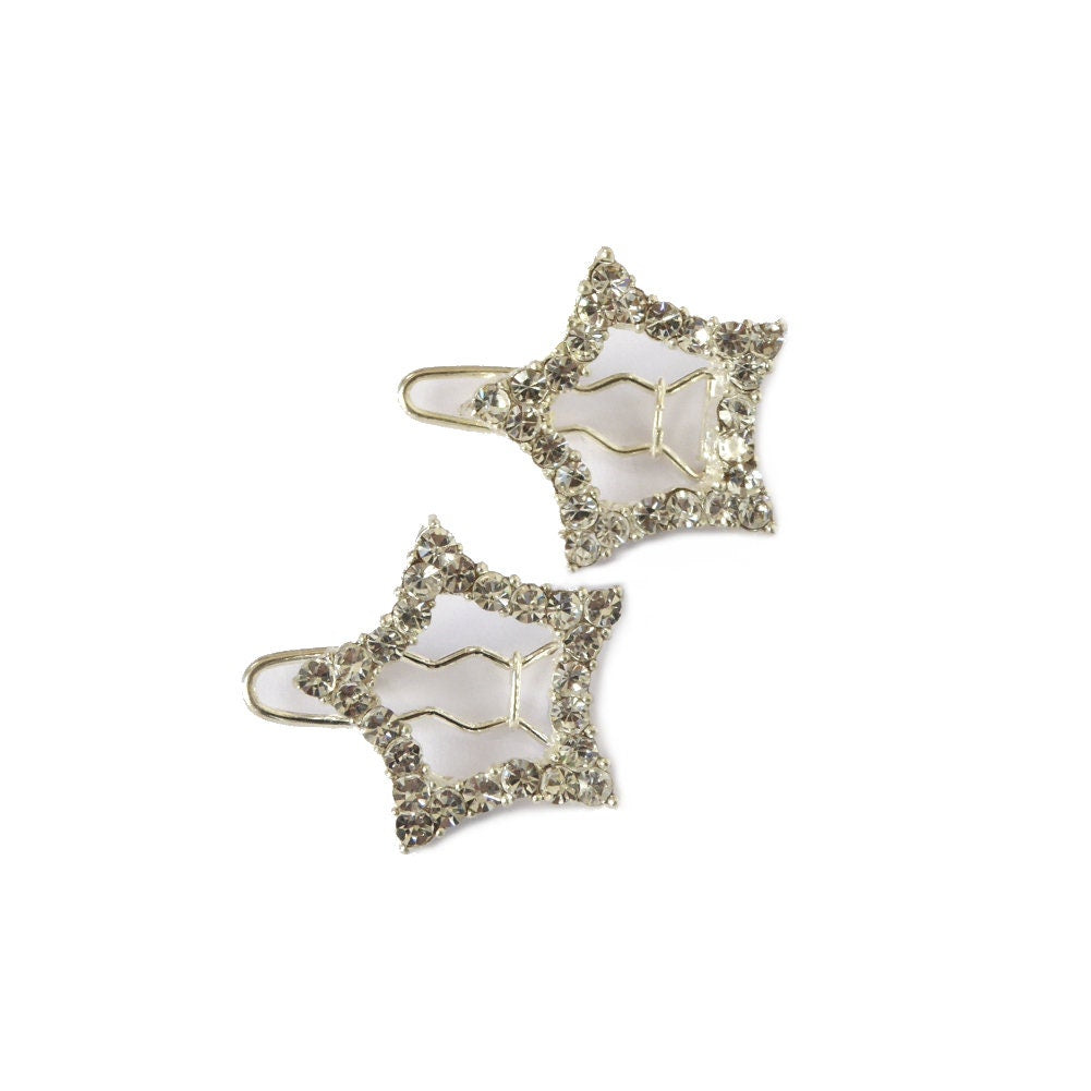 Barrettes cheveux étoile brillant - Lot de 2