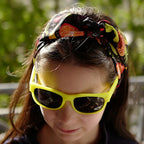 Bandeau headband cheveux noir imprimé fruit