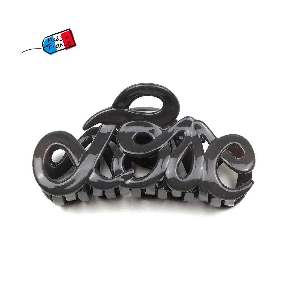 Pince cheveux "Love" Made in France 8.5cm