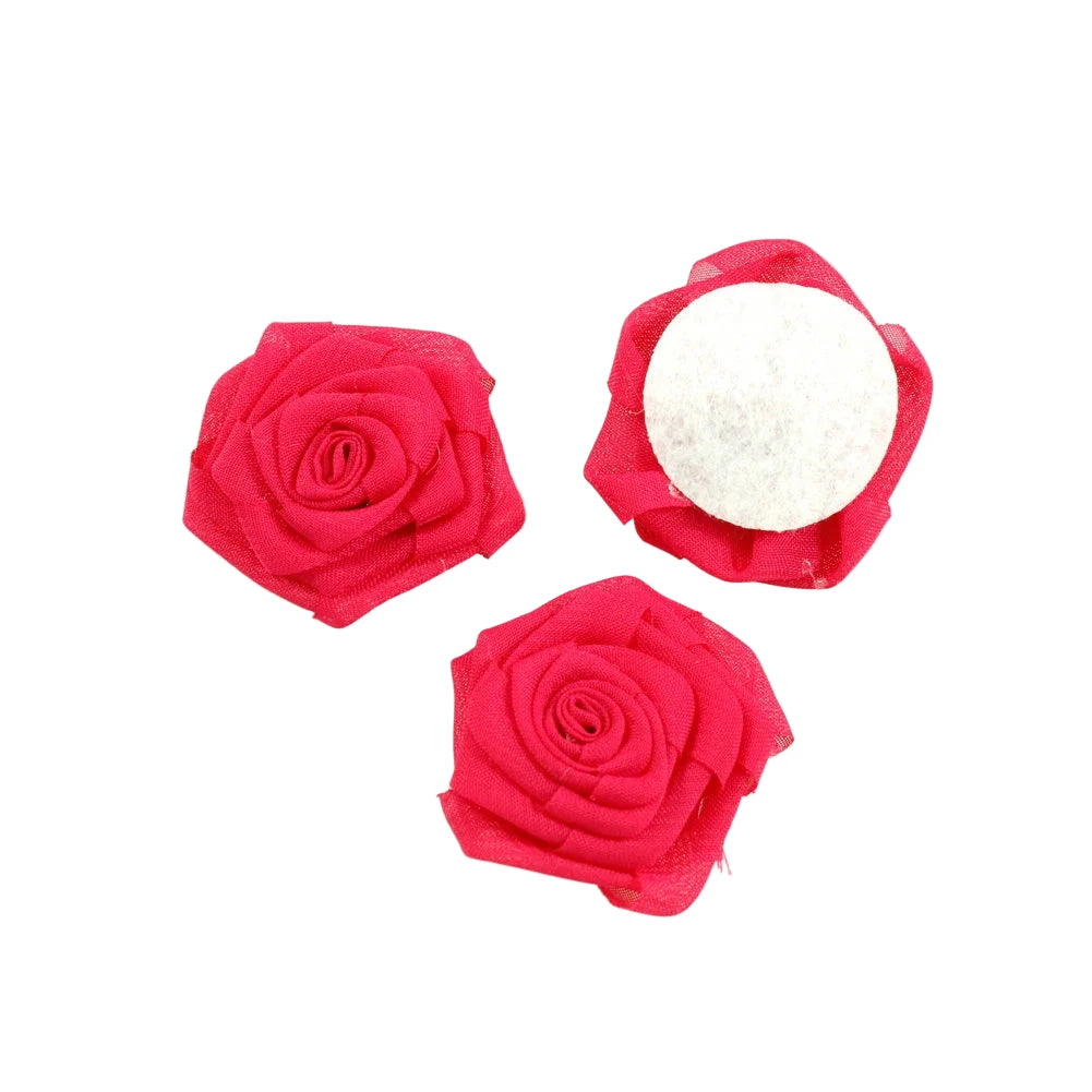 Lot de 6 fleurs rose