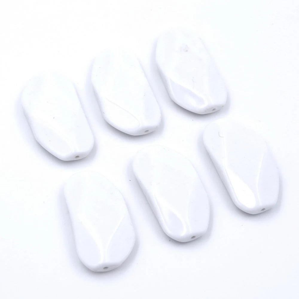 Lot de 10 perles plates à facette