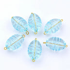 Lot de 10 perles ovales acrylique