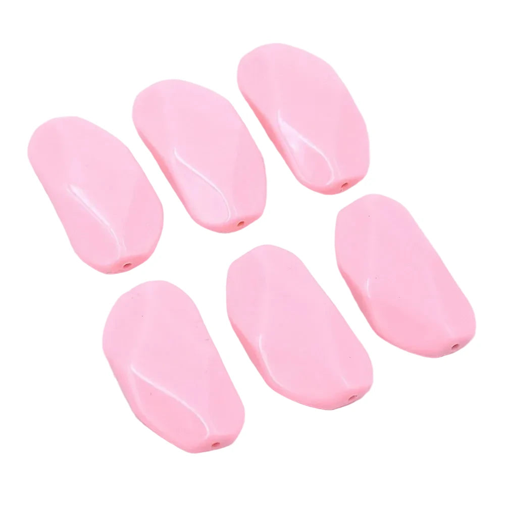 Lot de 10 perles plates à facette