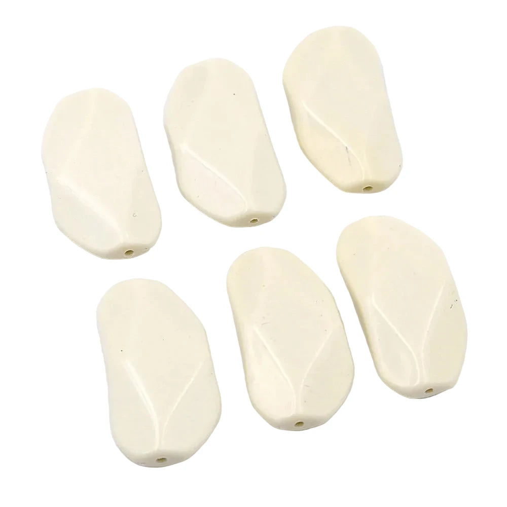 Lot de 10 perles plates à facette