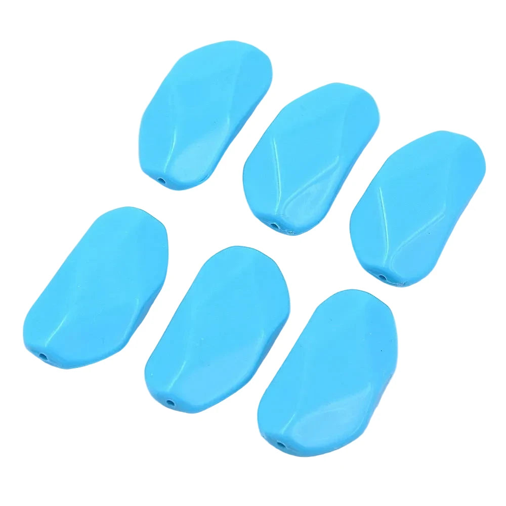 Lot de 10 perles plates à facette