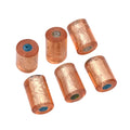 Lot de 10 perles cylindriques en polyrésine