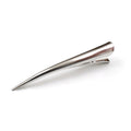 Grande pince cheveux Concorde 13cm métal laiton brossé argenté design unique