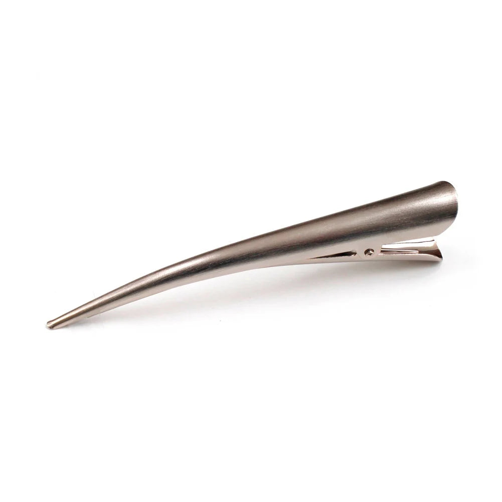 Grande pince cheveux Concorde 13cm métal laiton brossé design unique