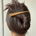 Grande pince cheveux Concorde 13cm métal laiton brossé doré
