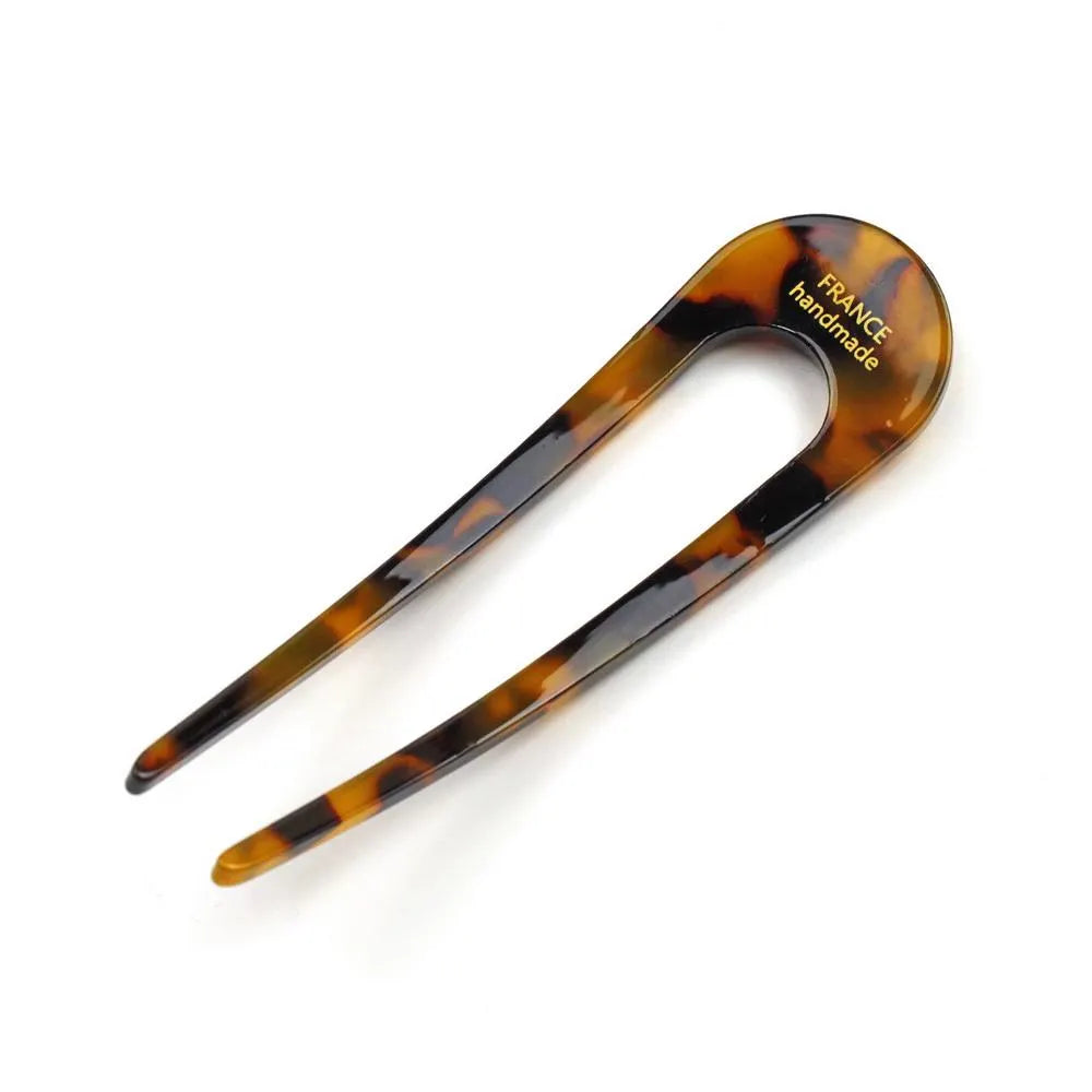 Épingle pic cheveux en acétate premium 9.5cm pour chignon élégant