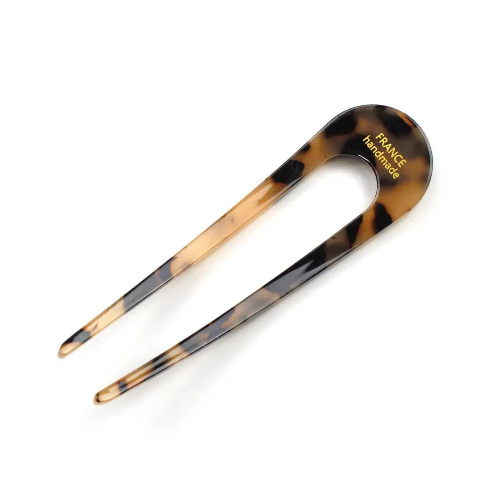 Épingle pic cheveux en acétate premium 9.5cm pour chignon élégant