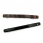 Barrette cheveux longue 10cm fait main avec strass - marron ou noir